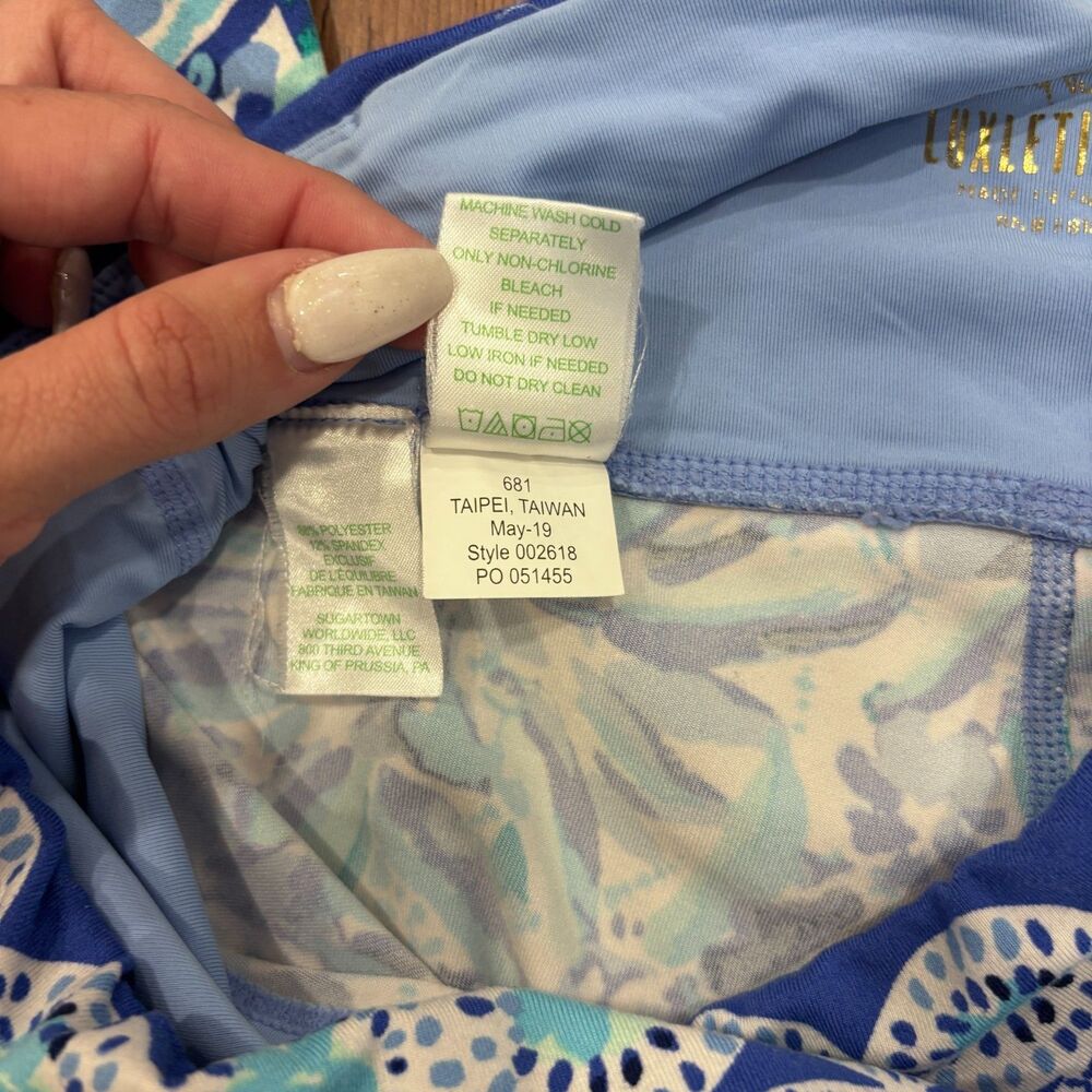 Lilly Pulitzer Weekender High Rise Midi Leggings in High Maintenance Print Small - Picture 5 of 9